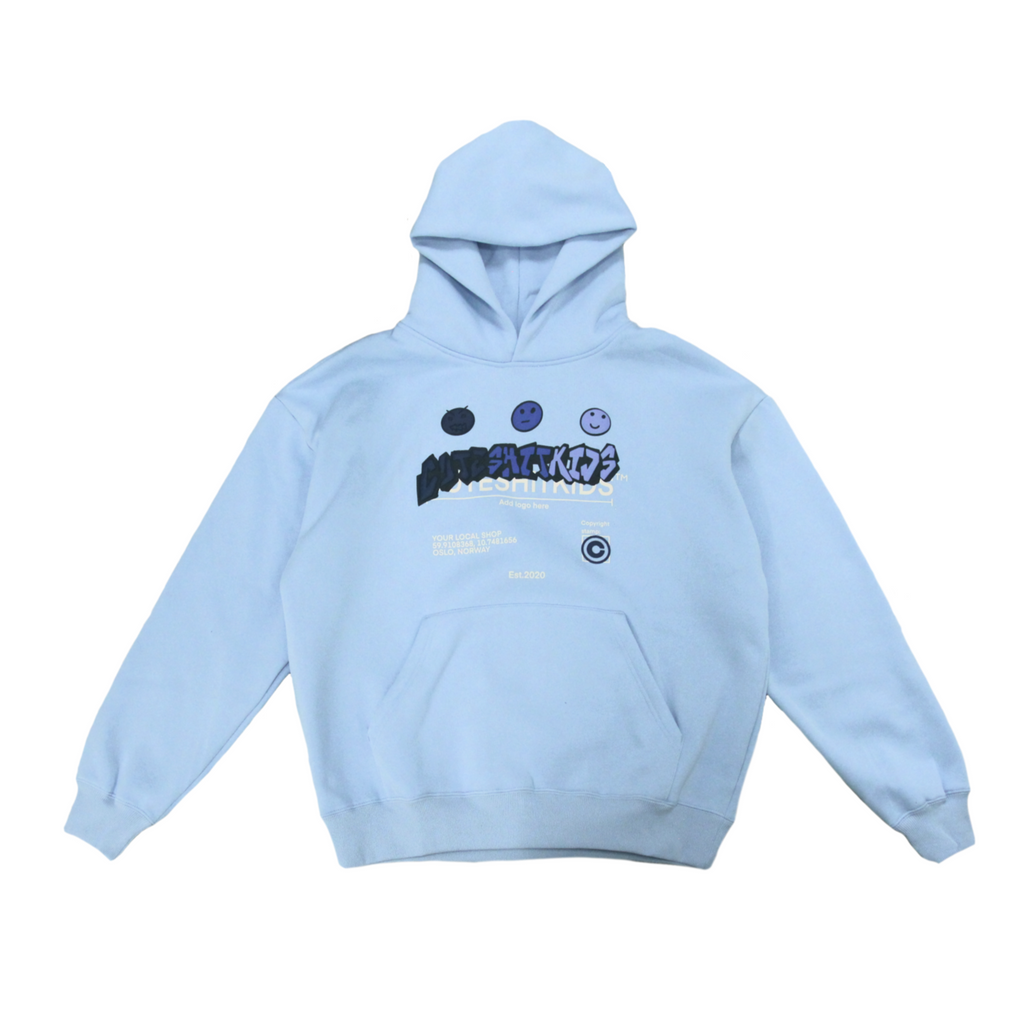 HOODIE - BABY BLUE