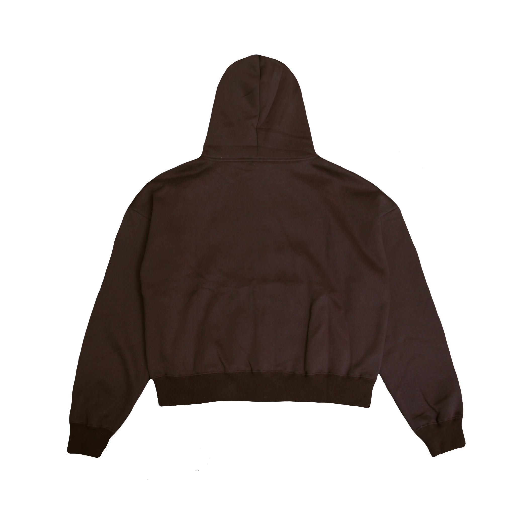 ZIP HOODIE - BROWN
