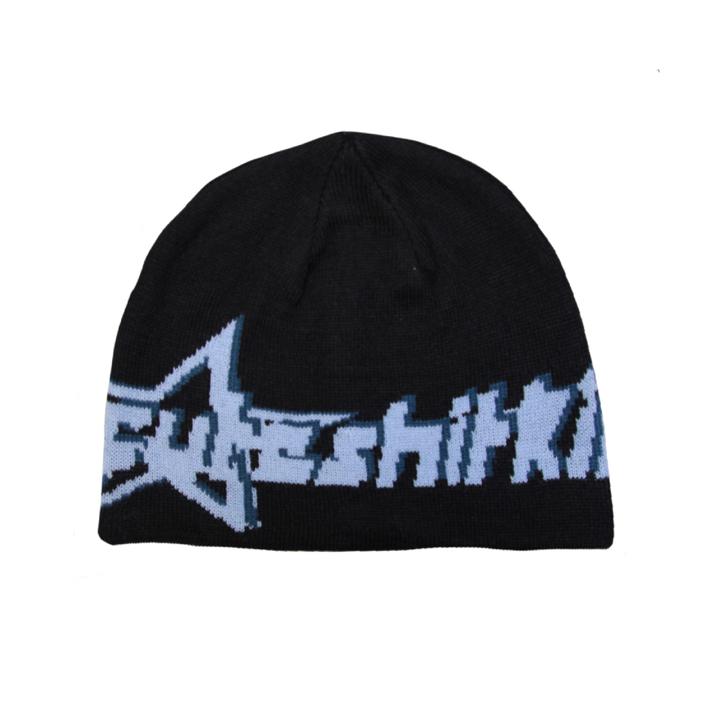 BEANIE - BLACK&BLUE