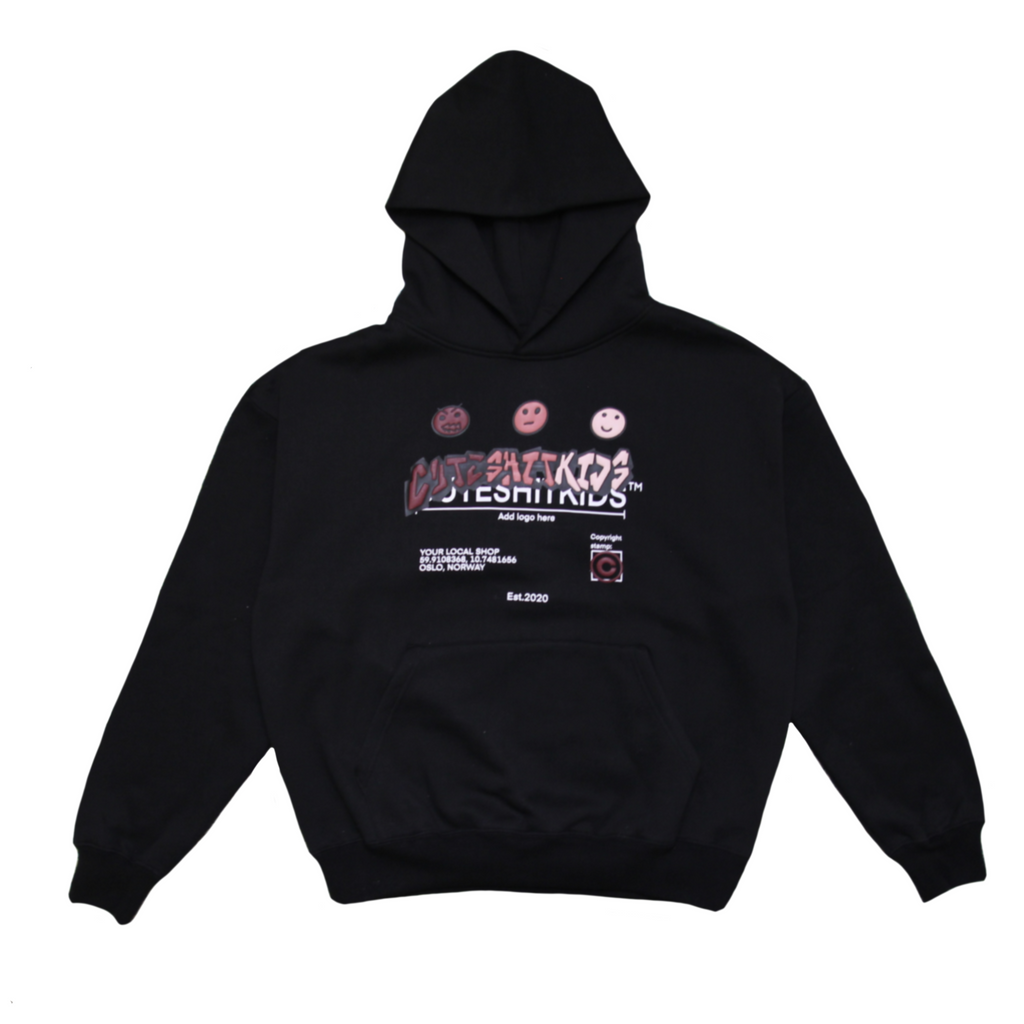HOODIE - BLACK&PINK