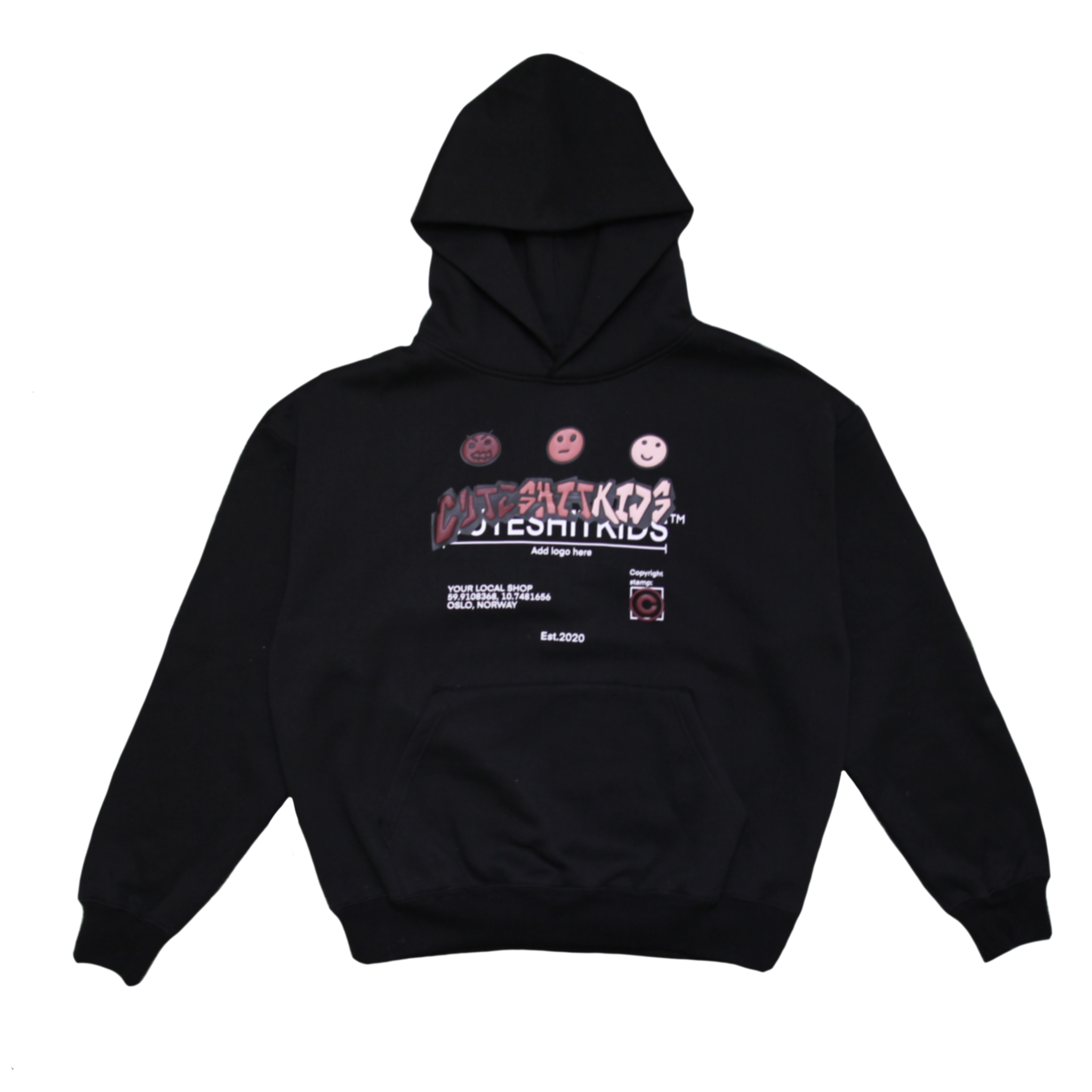 HOODIE - BLACK&PINK