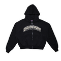 ZIP HOODIE - BLACK