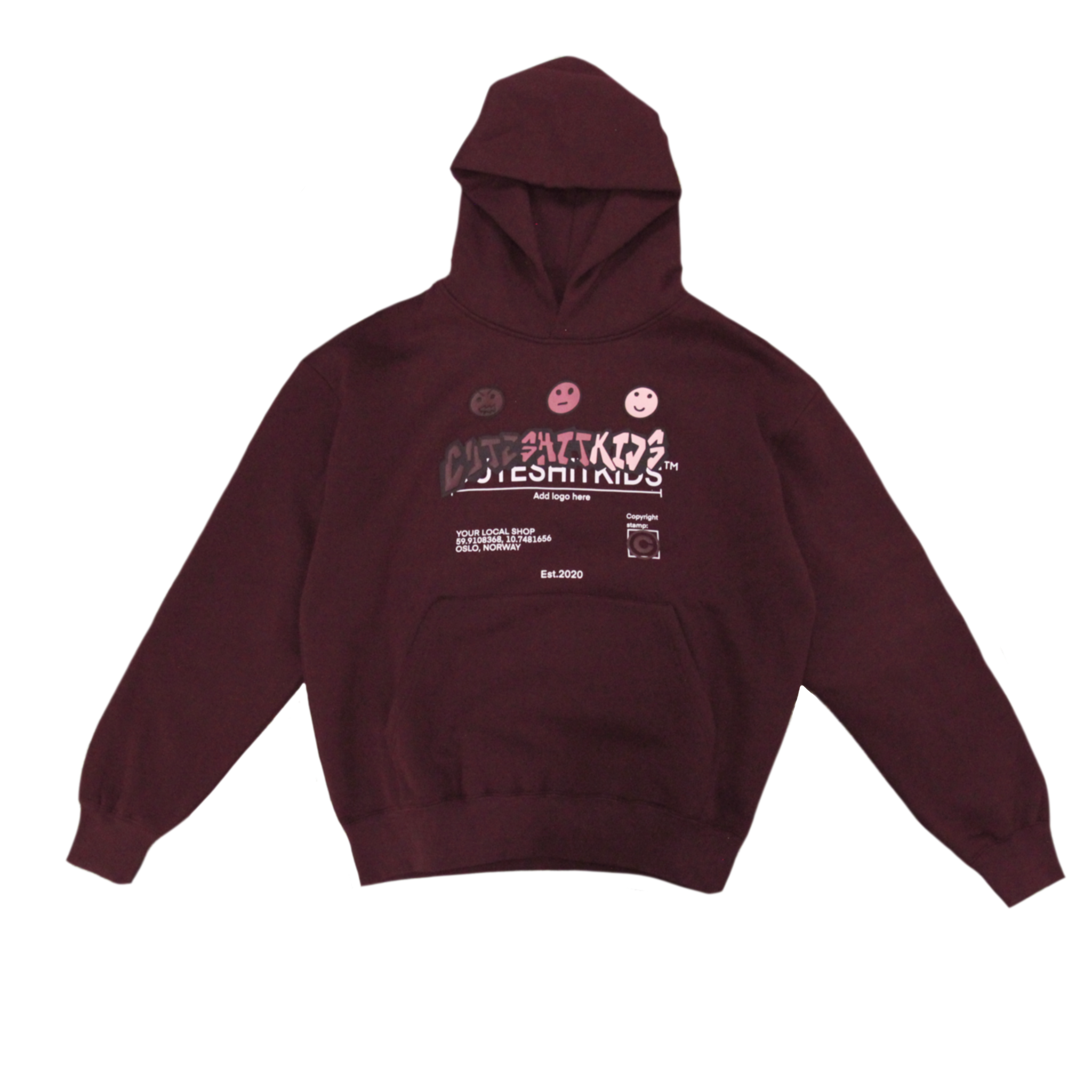 HOODIE - BURGUNDY