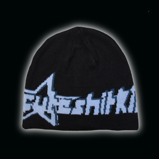 BEANIE - BLACK&BLUE