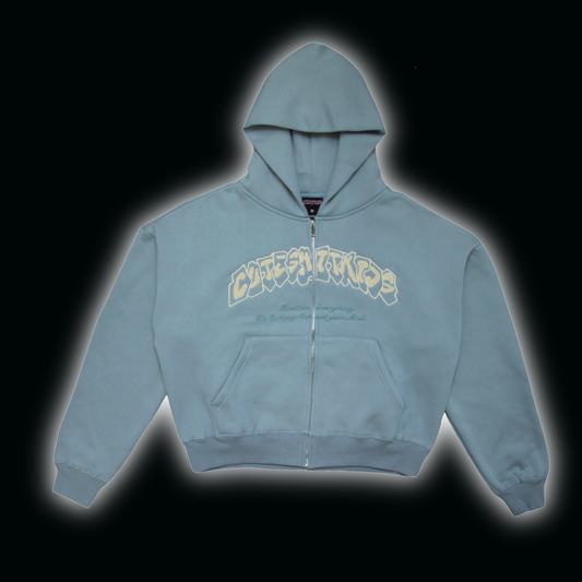 ZIP HOODIE - BLUE