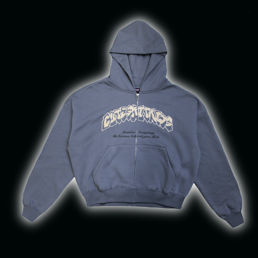 ZIP HOODIE - GREY