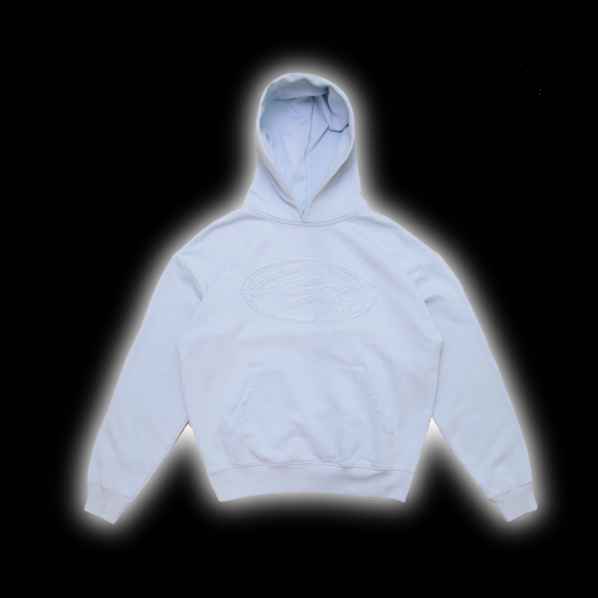 PATCH HOODIE - BABYBLUE