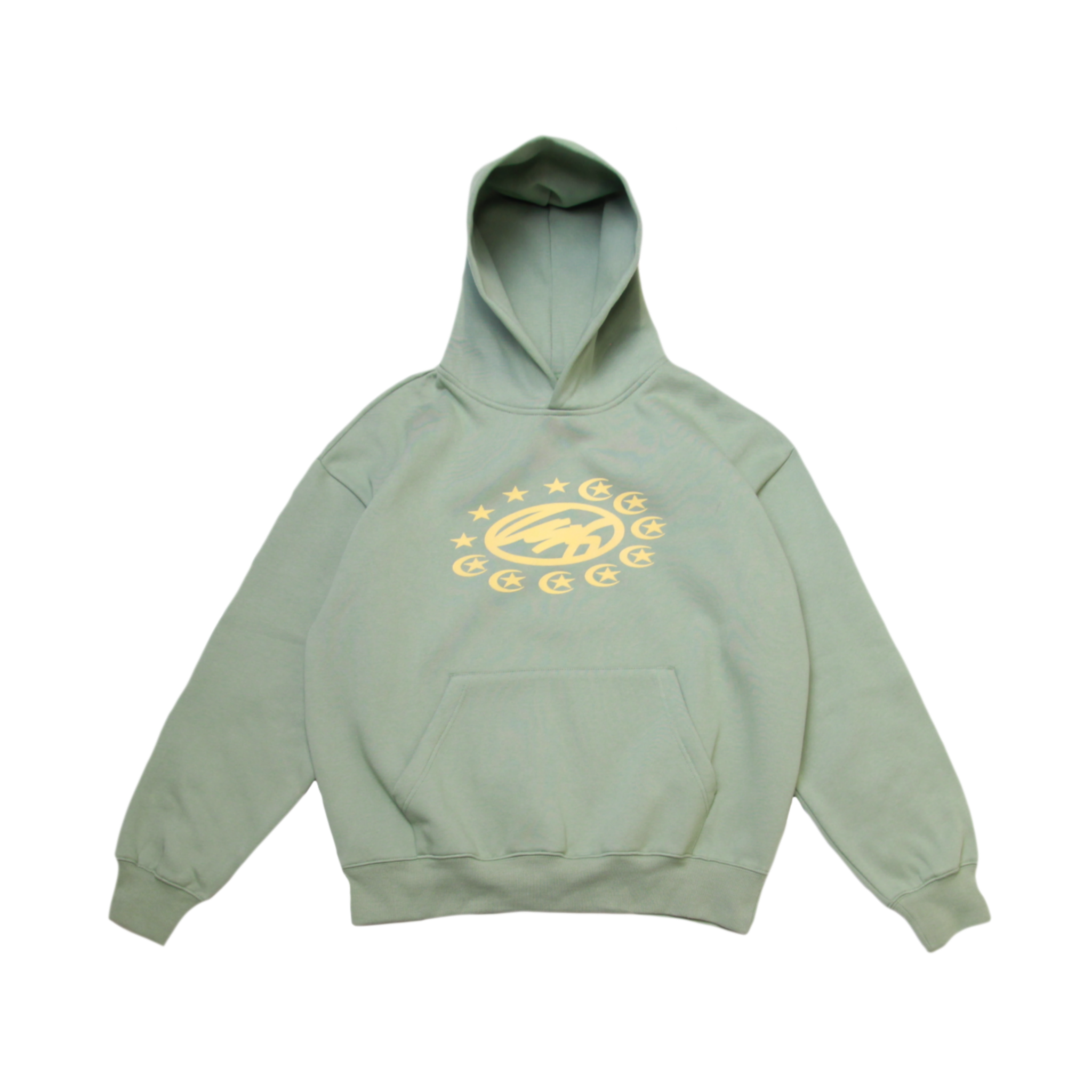 HOODIE - MOON&STARS GREEN