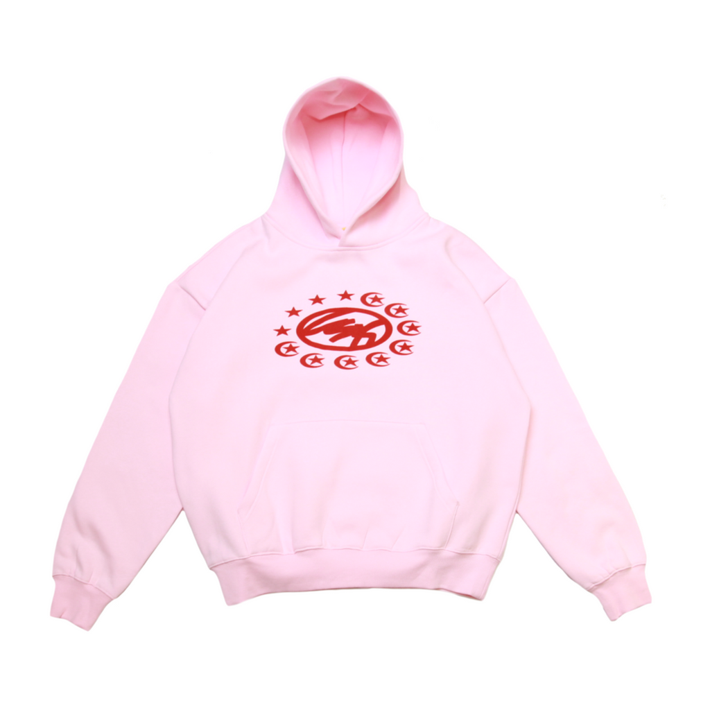 HOODIE - STAR&MOON PINK