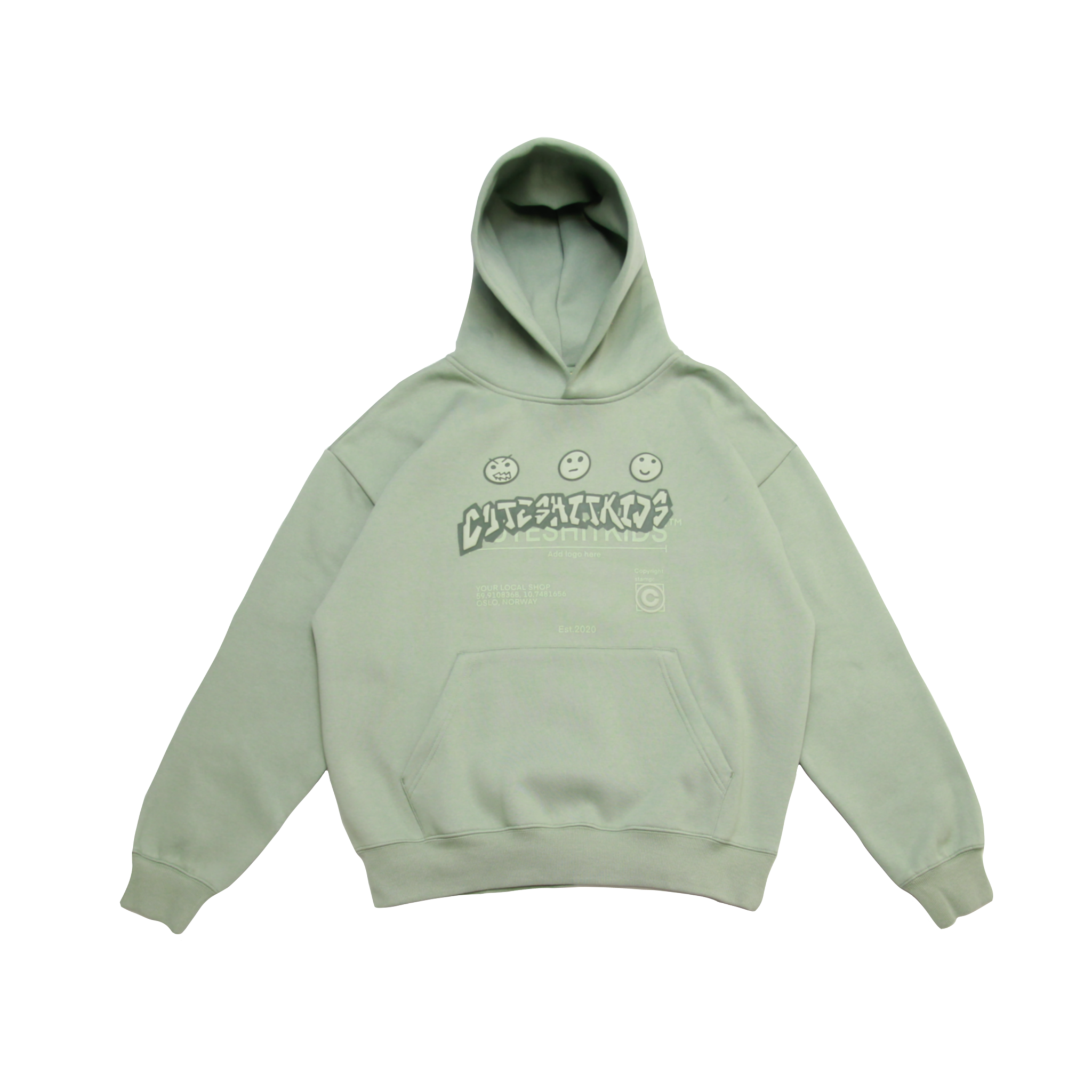 HOODIE - CLAY GREEN
