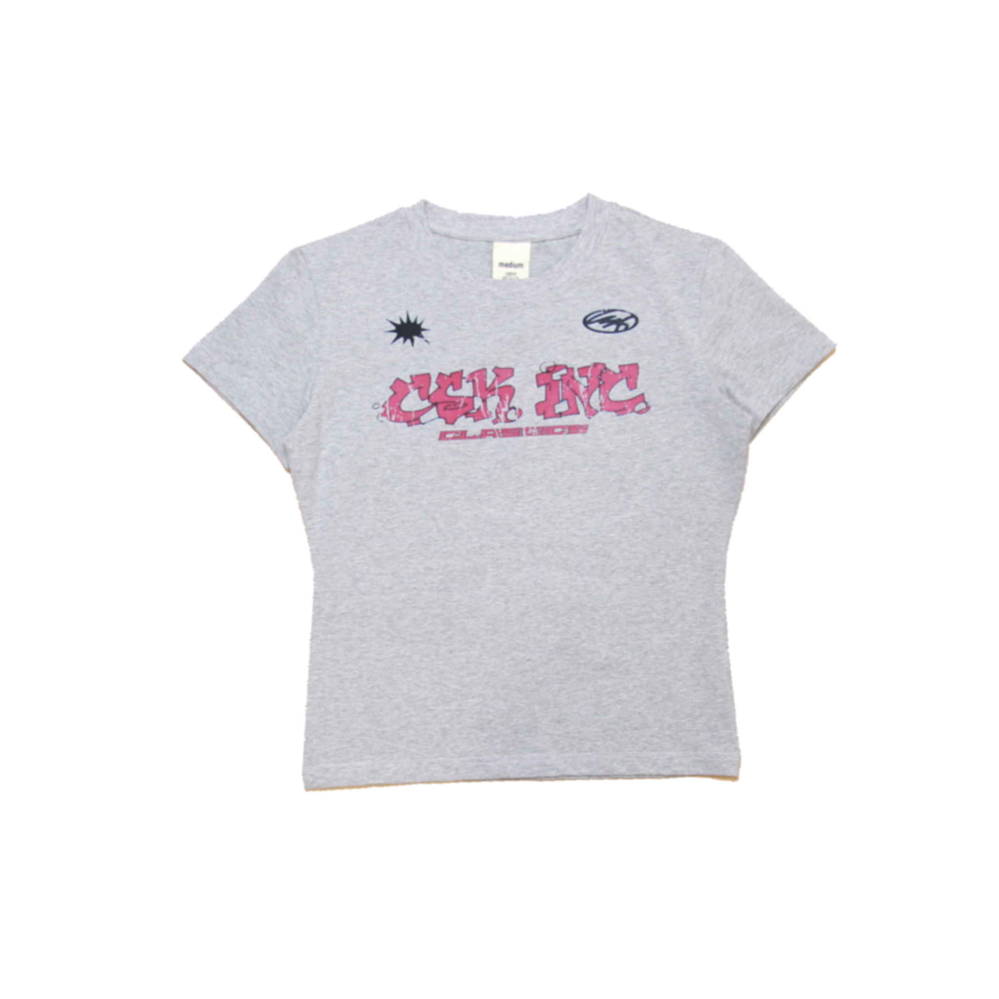 GIRLY TEE - GREY