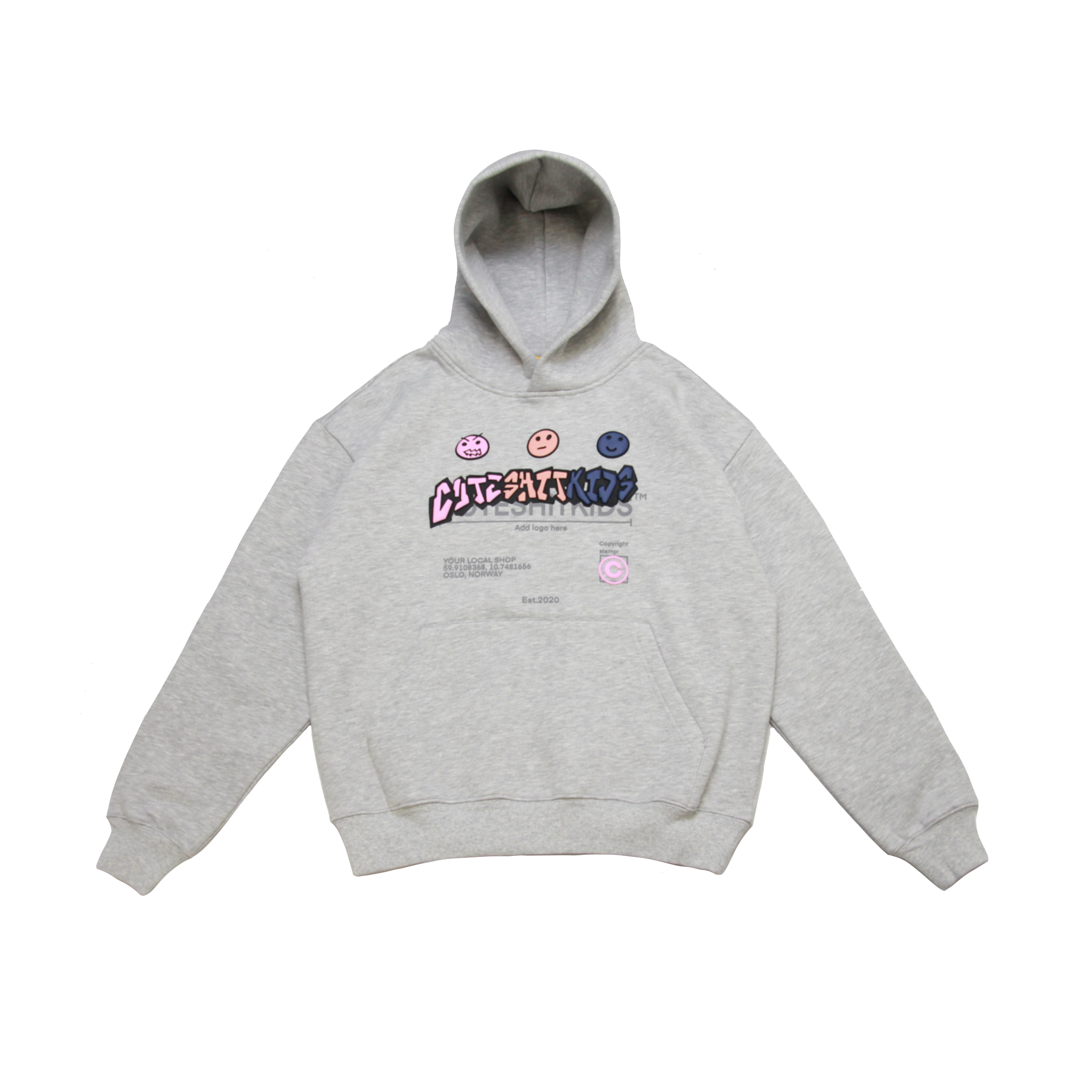 HOODIE - GREYYYYY