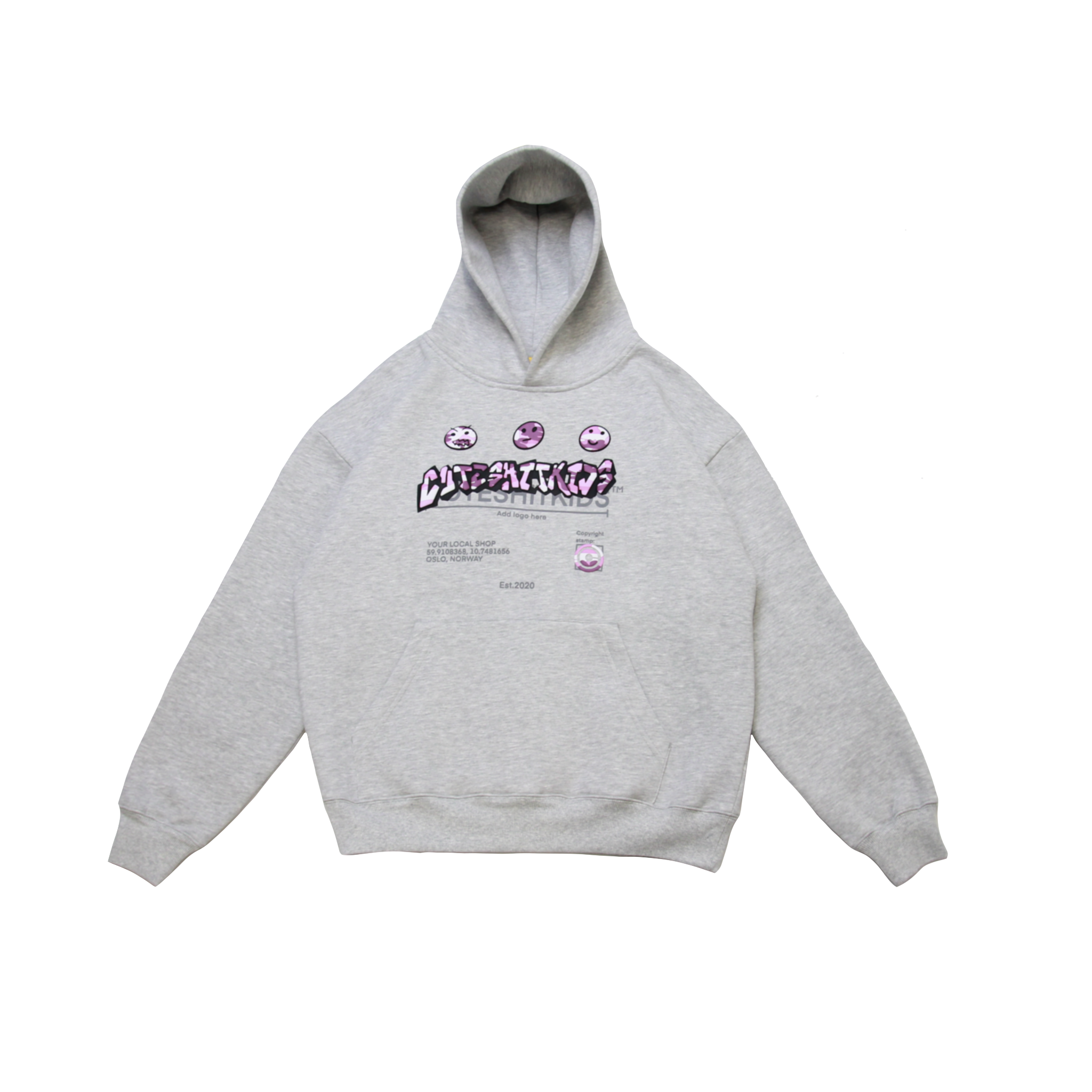 HOODIE - PINK CAMO