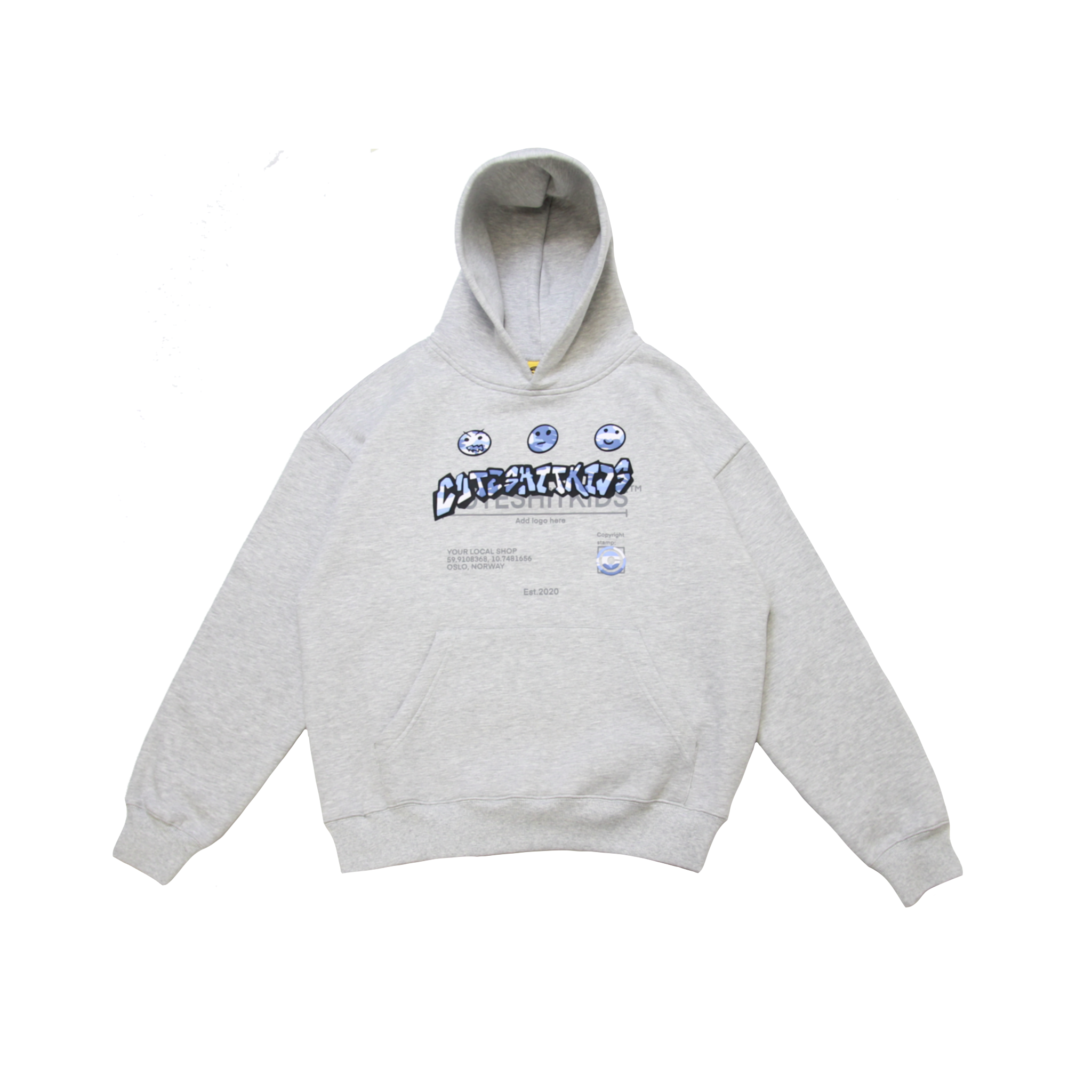 HOODIE - BLUE CAMO
