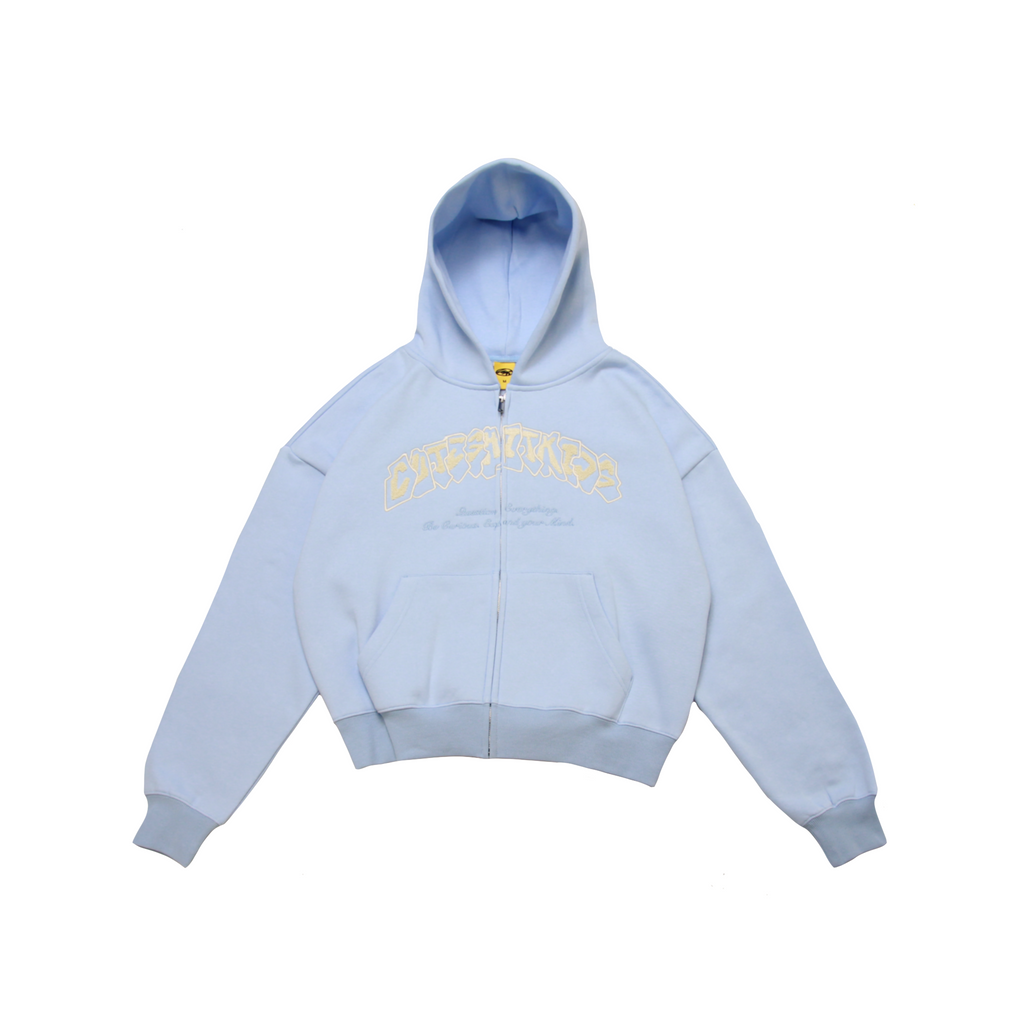 ZIP HOODIE - BABYBLUE