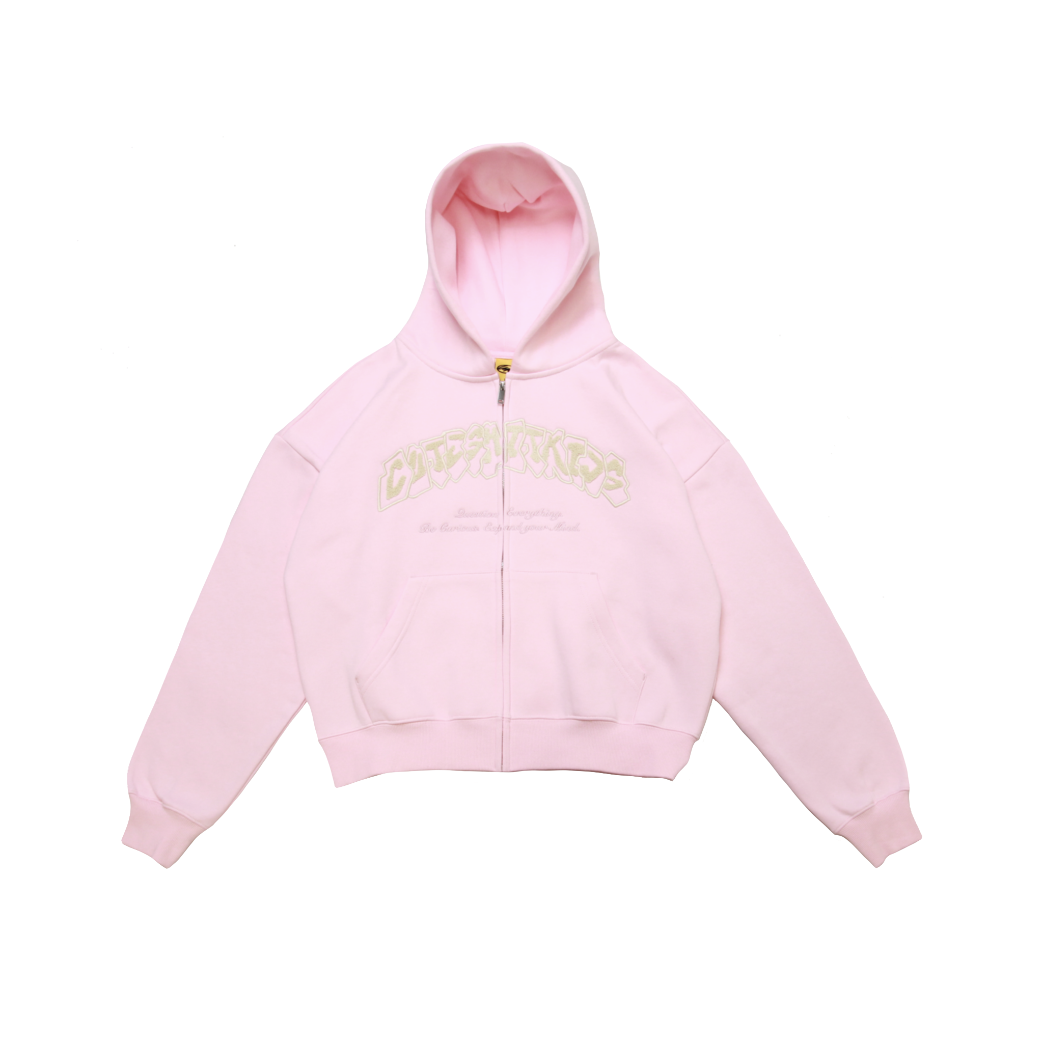 ZIP HOODIE - BABYPINK