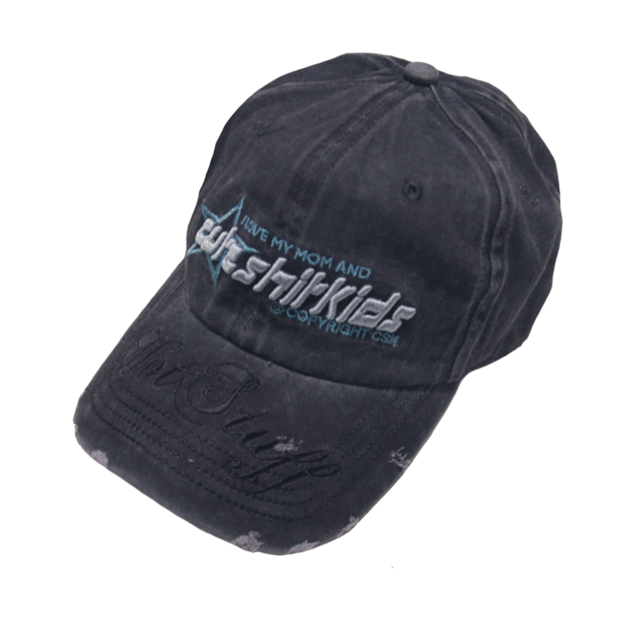 CAPS- DISTRESSED BLUE